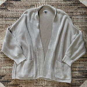 American Eagle Open-Front Knit Beige Cardigan XXL